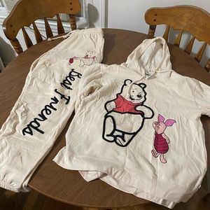 Winnie the Pooh hoodie and sweatpants set
